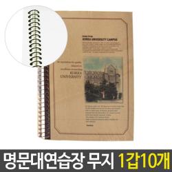 반딧불 스프링 명문대 연습장 무선 노트 세트 (10개)학생 단체 선물 사무용 노트 학생 노트 필기감 좋은 노트