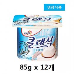 빙그레 요플레 오리지널 클래식 요거트 85g x 12개, 12개, 85g