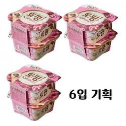 빙그레 요플레 토핑 다크 초코 125g x 6개입, 일반포장 동절기만