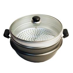 시루솥 3P 떡찜기 찜통 곰솥 찜냄비 다용도 가정용, 혼합색상, 26cm(지름)