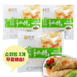 홍홍 중국식품 소프트 쇼좌빙 밀전병 충샹 수좌빙 3개 450g
