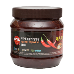 이가네 떡볶이 블랙라벨 만능 양념장 1.5kg 매운맛 1개