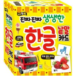 진짜진짜 생생한 한글 낱말 카드:어린이 첫 카드 아이키움북