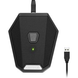 by CMTECK USB 데스크탑 컴퓨터 마이크 LED 표시등이있는 음소거 버튼 무 지향성 콘덴서 경계 컨퍼런스 마이크 (스피커 없음 (CM005 블랙) 제외), 단일상품