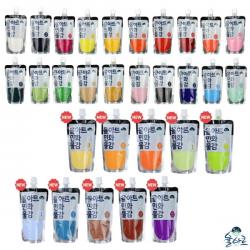 [바보사랑] 율아트 민화물감 대용량 100ml 30색 낱개 한국화, 색상:18.녹초