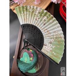 어반30 전통무용 공연 부채 복고풍 고풍 나비고양이 부채질일용 여름 부채질, 1개, 슬퍼하고 슬퍼하다