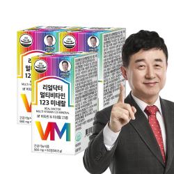 리얼닥터 멀티비타민 123 미네랄, 60정, 60정, 3개