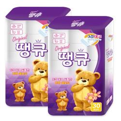 Original 땡큐 화장지 3겹 30롤 X 2팩