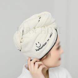 kirahosi 드라이 헤어 타월 머리수건 타올 두건 가정용 수건 여행용 샤워두건 90 GS6 +덧신 증정 DJnhh1m0, 입술, 1