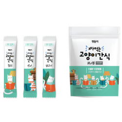 펫둥이 짜먹는 고양이 간식 3가지맛 30P, 참치, 연어, 닭고기, 1세트