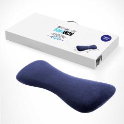 바른자세 꿀잠 메모리폼 쿠션 허리베개 허쉬 네이비