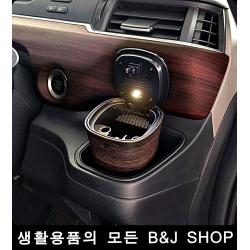 원터치 태양열 반영구적 차량 재떨이 모닝재떨이 차담배, DA-1722 브라운