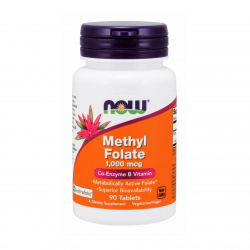 나우푸드 메틸 폴레이트 1000mcg 타블렛, 90개입, 1개
