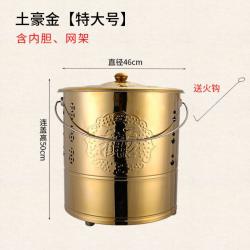스텐레스 소각로 불구 시들다 불당 통 태우기 종이난로 예불함 종이를 태우다 소형 가정용 보물을 굽다 실내 2091057621, O25 -황금색 아니 스텐 (빅 사이