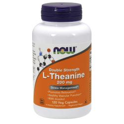나우푸드 테아닌 200mg + 이노시톨 100mg 120 베지캡슐 NOW Foods L-Theanine