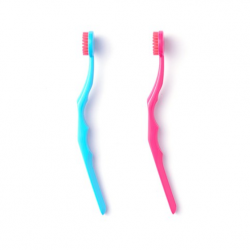 텅브러쉬 혀클리너 터키옥색 핑크 2p + 휴대용 지퍼백 + 보관캡 랜덤 발송, 3세트