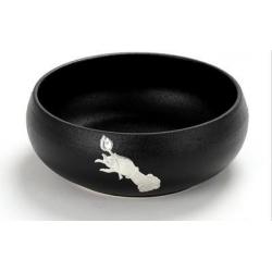 재떨이 유행치마 창의적트렌디한 흐르는 가정용 거실 세라믹 블랙세라믹 다용도 붓씻기 씻기, T14-14사이즈 불수 뱃길 20CM높이 7.2CM