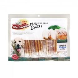 소형견 치킨돌돌간식 우유껌스틱 400g 외출전간식 배웅간식 강아지, 1개