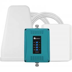 휴대 전화 신호 부스터 GSM 3G 4G LTE 5 대역 가정용 고득 안테나 2개가 탑재된 휴대 전화 신호 증폭기 - 최대 5 500평방피트, 단일옵션