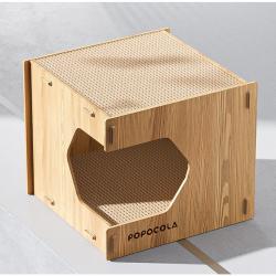POPOCOLA 고양이 캣박스 DIY 스크랫쳐 캣하우스 공간박스 숨숨집, 추가