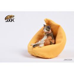 쿠션의자 16게으르다 고양이 시리즈 옥에 티 와 모형 피규어 수반 차량 진열대 3095388023