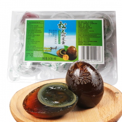 홍홍 중국식품 피단 송화단 6개입 삭힌오리알 1팩 360g