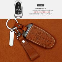 이지스오토랩 현대 신형 더뉴 그랜져 그랜저 싼타페 투싼 nx4 하이브리드 스마트 키홀더 키케이스 스마트키홀더 키링, 5버튼 카멜