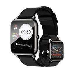 스마트 워치 활동량계 IP67 방수 보수계 스마트 팔찌 GPS 탑재 일기 예보 다 운동 모드 1.4 인치 대형 화면 손목시계 스포츠 워치 장시간 대기 알람 시계 수면 검측 스톱워치 착신 통지거부 단어 앱 AndroidiPhone 지원(1.4인치, 블랙)