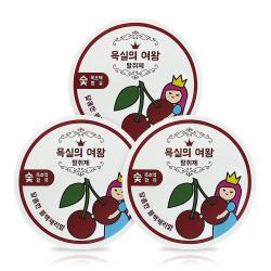 욕실의여왕 다목적 실내_욕실탈취제 블랙체리향 230g 3개 탈취제