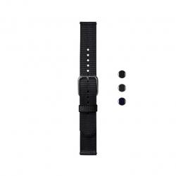 Withings 스틸 HR 스포츠 움직임 ECG 이동 스캔워치용 재활용 우븐 PET 손목 밴드 블랙 18mm, Black_18mm