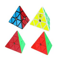 위신 YUXIN 황룽 피라밍크스 M 마그네틱 스피드 큐브, 블랙