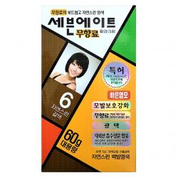 세븐에이트 칼라크림 염모제 60g 6호 자연스런 갈색 2개