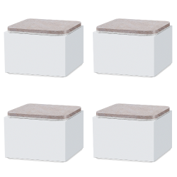 곽씨네 슈퍼 가구 다리 높이조절발 60x32mm 사각 4개입 화이트