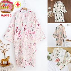 여름 순면 코튼 얇은 샤워가운 여성 골프 호텔 커플 파자마 목욕 사우나 바스로브 (무료배송), 극세사 나시가운