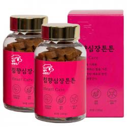 강아지심장영양제 노견 면역력 심장병예방 강아지영양제 100g 댕이수랏간 침향 심장튼튼, 심장튼튼, 2개
