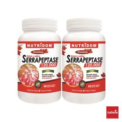  2병 뉴트리돔 세라펩타제 120 000 Spu 60캡슐 캐나다 직구 By 카포리아