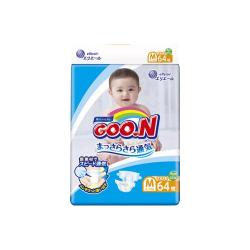 군 2018년 오리지널 테이프 밴드형 기저귀 남녀공용 중형 M(6~11kg), 64매입