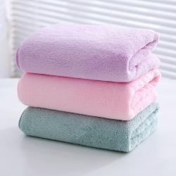 머릿수건 머리말리는 미용 헤어 수건 [더욱이] 강흡수 드라이 타월 80x40cm 건성 모발 두껍게 바오 털 빠짐없이 드라이