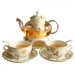 리앤킴 북유럽풍 도자기 찻잔 티포트 세트 lnk552, 14세트, 사진색상