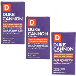 Duke Cannon Supply Co-비누의 큰 미국 벽돌 해군 우월과 같은 냄새 (10 온스의 3 팩) 열심히 일하는 남성을 위해, 단일상품