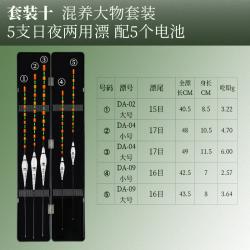 야광 물어뜯다 갈고리 변색 낚시 풀세트 중력 감응 전자찌 밤낮으로 투웨이 붕어 부표 3521383100, 5즈 표배 5개 전기 못 (관포장 아, 10 혼양 대물 5즈 부서진 눈 밤낮