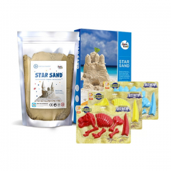 [D][리틀호안미로] 스타샌드 1kg + 공룡찍기 3종 1택, 스테고사우르스