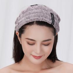 샤워를 마친 가방 머리의 모자 드라이 헤어 캡 남녀 긴 머리 단발 단발머리 수건 닦기 건조 두건, 머리를묶다 있음 연기 비그레이