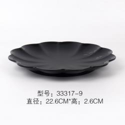 크리에이티브 멜라민 라이크 자기 샌딩 물이끓다 생선 솥 향이나 매운 냉채 춥다 야채접시 독창적 살짝 볶다 원형쟁반, 33317 -9블랙 벚꽃