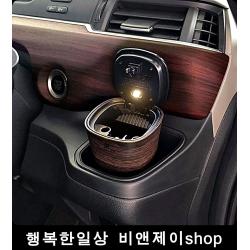 원터치 태양열 반영구적 차량 재떨이 차량용라이타 차량용, DA-1722 브라운
