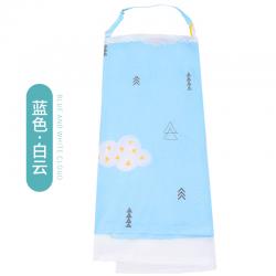 수건 수유타월 산후 외출 부끄럽다 옷 멀티 신기 노출방지 여름 얇은, 균일, 블루 화이트 구름