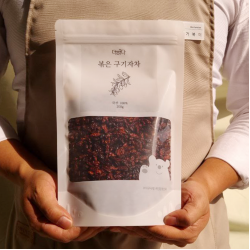 깨끗하게 관리하고 저온으로 볶아낸 더하다 볶은 구기자차 국산 국내산 200g
