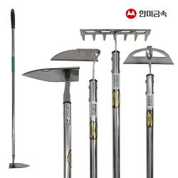 국산 스텐 곡갱이 쟁기 호퍼 풀베기 흙고르기 다짓기 농기구, 04_레이크HM-3016