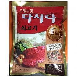 백설 고향의맛 쇠고기다시다 골드 600g 소고기다시다 조미료 가정용 식당업소용, 1