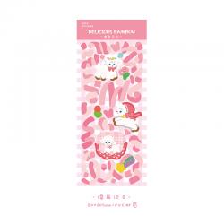 홀로그램스티커 레몬 하우스 먹다 정함 무지개 색상 채색띠 포인트 광채 손금장부 DIY 사진 인테리어스티커 4131221542, 귀를 기울여 해를 기록하다.